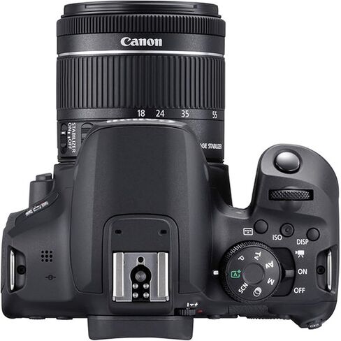 كاميرا Canon EOS Rebel T8i DSLR مع عدسة تكبير STM مقاس 18-55 مم F/4-5.6 STM + عدسة STM مقاس 55-250 مم f/4-5.6 + بطاقات ذاكرة سعة 64 جيجابايت، وحزمة صور احترافية (42 قطعة) in Saudi Arabia