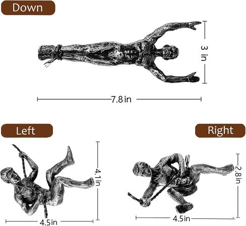 WIBOTA Climber Wall Decor - Unique Men's Wall Sculpture for Climbing Enthusiasts Set of 3 in Saudi Arabia
