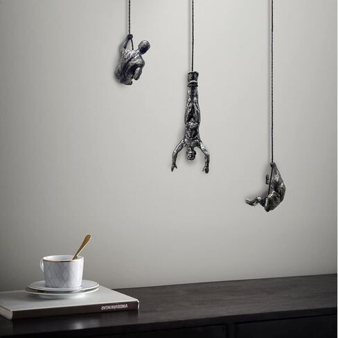 WIBOTA Climber Wall Decor - Unique Men's Wall Sculpture for Climbing Enthusiasts Set of 3 in Saudi Arabia
