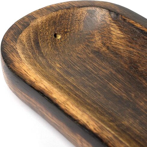 Bless-International Traditional-Handmade-Tray-Burner Wooden-Trat-Incense-Stick-Holder Ash-Catcher-Stand for-Aromatherapy-Meditation-Yoga (Celebration, 11x4x1.22 Inches) in Kuwait