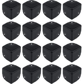 16 قطعة من واقي الزوايا المعدنية السوداء من Antrader، واقي حافة صندوق 1.57 بوصة، واقي زوايا سماعات الخزانات المعدنية (40 × 40 × 40 مم) in Kuwait