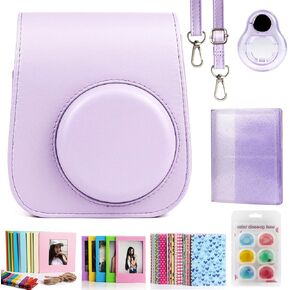 CAIUL 7-in-1 Camera Accessories Bundle Compatible with Fujifilm Instax Mini 11, Purple in Kuwait