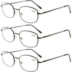 نظارات القراءة Eyekepper للرجال والنساء، 3 أزواج من نظارات القراءة