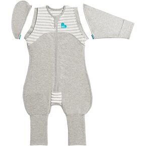 Love to Dream Swaddle UP Transition Bag Warm, Pink Silly Goose, Patented Zip-Off Wings, Gently Help Baby Safely Transition from Being Swaddled to Arms Free - Large 19-24 lbs, Gray in Kuwait