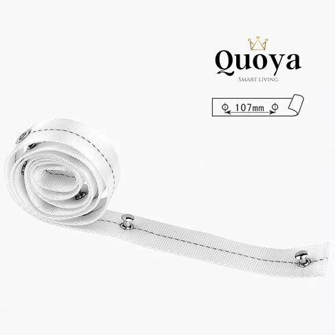 ستارة كهربائية ذكية من Quoya، ستائر مموجة قابلة للطي، متوافقة مع AT5810 / QL600 (مناسبة لمسار يصل إلى 7 أمتار (275 بوصة)) in Kuwait