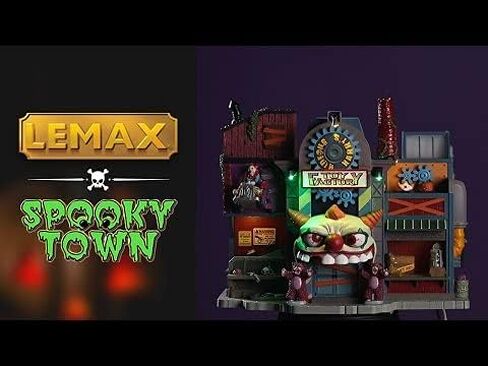 Spooky Town Lemax Hideous Harry’S Toy Factory #05603 in Saudi Arabia