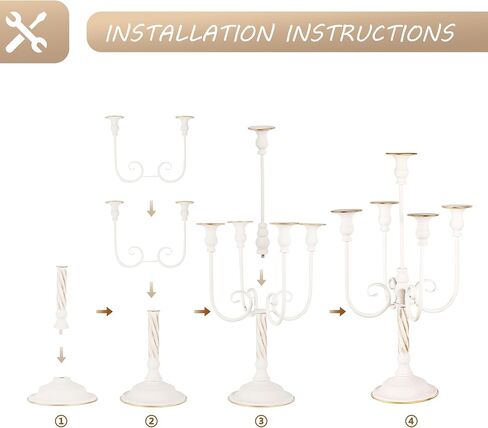 قطعتان من حاملات الشموع الأرضية الطويلة باللون الذهبي بطول 5 أذرع، شمعدان معدني عتيق لحفلات الزفاف وديكور الممر المركزي، بطول 24.8 سم in Kuwait