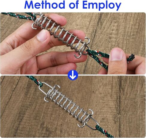 YCConcept Camping Tent Accessories 6 Pieces Tension Spring Tent Rope Fixed Buckle Tensioner in Saudi Arabia