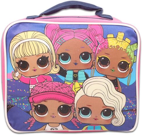 LOL Surprise Lunch Box for Girls Set - LOL Surprise Lunch Box, Water Bottle, Stickers, More | LOL Dolls Lunch Bag in Saudi Arabia