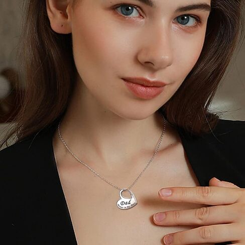 YOTHIWAD Heart Urn Necklace for Ashes Cremation Jewelry Forever in My Heart Engraved Stainless Steel Keepsake Waterproof Memorial Pendant for loved One with Filling Kit in Saudi Arabia