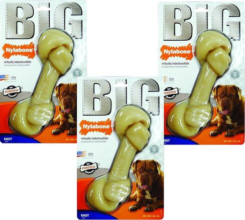 Nylabone (3 Pack) Monster Big Chew Knot Bone - Original Flavored in Saudi Arabia