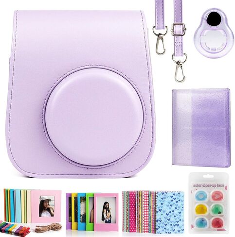 CAIUL 7-in-1 Camera Accessories Bundle Compatible with Fujifilm Instax Mini 11, Purple in Kuwait