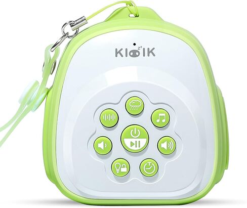 جهاز صوت محمول مع تهويدات من KIOZZIK، جهاز ضوضاء أبيض للأطفال والبالغين النائمين، 26 صوتًا طبيعيًا مهدئًا، قابل لإعادة الشحن عبر USB، مؤقت وميزات ذاكرة، للسفر، أثناء التنقل in Kuwait