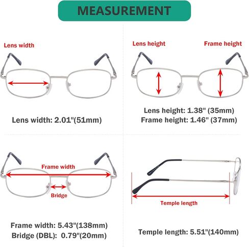 Eyekepper 3-pack Reading Glasses Men Women Metal Full Frame Readers +1.0 in Saudi Arabia