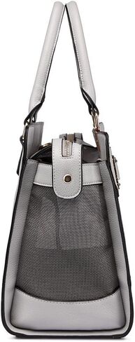 حقيبة حمل الحيوانات الأليفة العصرية للكلاب والقطط، حقيبة يد للكلاب، حقيبة حمل للحيوانات الأليفة للكلاب الصغيرة والقطط، معتمدة من شركة الطيران باللون الأسود in Kuwait