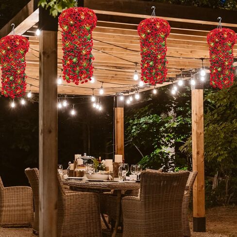 3 قطع من نباتات الكرمة الصناعية المعلقة مع أضواء وشماعة نباتات مكرامية، بوثوس معلقة وهمية مع وعاء داخلي وخارجي، نباتات خضراء معلقة مع سلة لديكور جدار الفناء والمكتب المنزلي in Kuwait