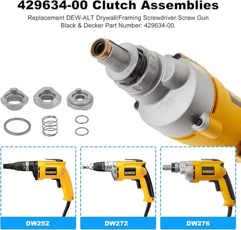 429634-00 Clutch Assemblies FOR DEW-ALT Drywall/Framing Screwdriver Screw Gun DW276 DW255 DW251 DW274 DW998QDK DW275QD in Kuwait