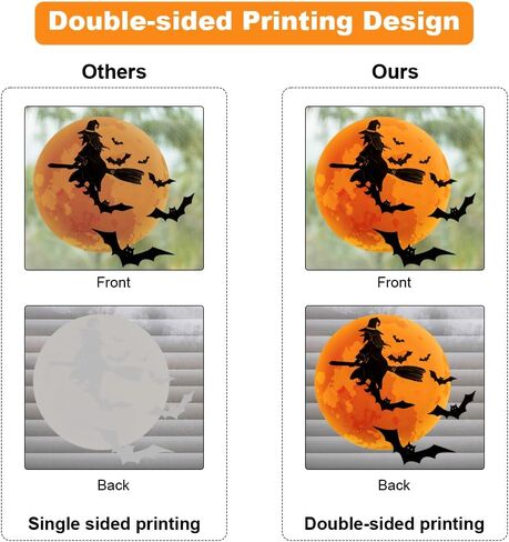 ملصقات نوافذ الهالوين، 73 قطعة من شارات نوافذ الهالوين للنوافذ الزجاجية لديكورات نوافذ الهالوين، الغربان الهيكلية والخفافيش والعناكب وملصقات نافذة القرع الشبح لمستلزمات حفلات الهالوين in Kuwait