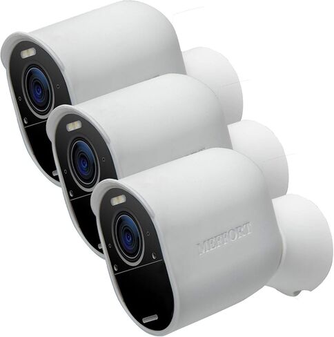 Meffort Inc Silicone Skin Case Cover Offers Sun Glare UV Weather Protection Camouflage Disguise Compatible with Arlo Ultra & Ultra 2 & Pro 3 & Pro 4 - Black (3 Pack) in Kuwait