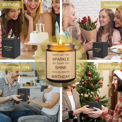 Birthday Gifts for Women Sister, Funny Birthday Gifts, Unique Scented Candles Present for Best Friend Men Mom Wife Girlfriend Her Him, Happy Birthday Gift Idea for 21st 30th 40th 50th, 9OZ in Kuwait