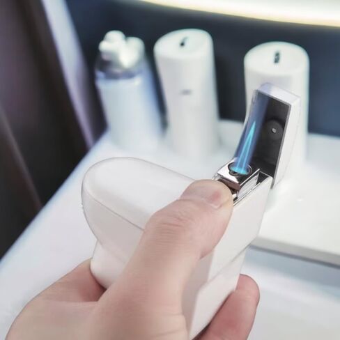 ولاعة بوتان على شكل مرحاض، ولاعة شعلة، ولاعة رائعة، ولاعة رائعة، ولاعة فاخرة، شكل مرحاض مضحك، ولاعة بيوتان 3 في 1 مع حاوية وفتاحة زجاجات. (الغاز غير متضمن) in Kuwait