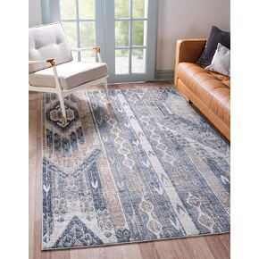 Rugs.com Oregon Collection Rug – 2' 2 x 3' Black and White Low-Pile Rug Perfect for Living Rooms, Large Dining Rooms, Open Floorplans in Kuwait