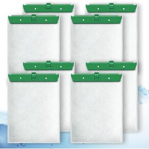 خرطوشة فلتر لحوض السمك متوسطة الحجم مكونة من 8 قطع من LeadCon متوافقة مع فلتر الطاقة الخارجي Tetra Whisper Bio-Bag 10i، IQ10، PF10، Fauna ReptoFilter 20 جالونًا من حوض السمك in Kuwait