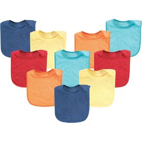 Hudson Baby Unisex Baby Rayon from Bamboo Terry Bibs, Purple Mint, One Size in Saudi Arabia