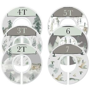 Baby Boy Clothes Dividers Nursery Closet Dividers Rustic Mountains