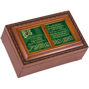 كوخ حديقة الطريق الأيرلندي الصغيرة Woodgrain صندوق الموسيقى يلعب I in Saudi Arabia