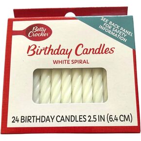 شموع بيتي كروكر، حلزونية بيضاء، 24 قيراط in Kuwait