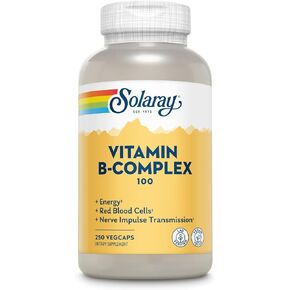 Solaray B Complex Supplement, 100mg, 250 Count in Kuwait