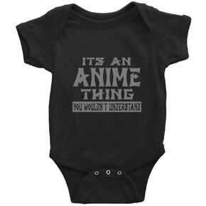 Yeavomeny It's an Anime Thing Short Sleeves Baby Bodysuits Outfits Infant Clothes Romper in Saudi Arabia