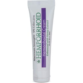 MARS WELLNESS Hemorrhoid Fissure Ointment 5% Lidocaine - with Hemp Oil - Hemmorhoid Topical Numbing Cream - 1OZ HEMPORRHOID - Fast Acting Multi Sympton Pain Relief Heorrhoid Sympton Cream Made in USA