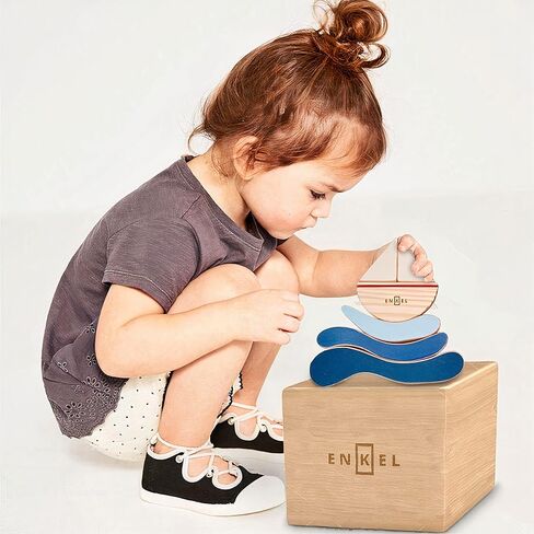 Wooden Boat Toys Balance in Kuwait
