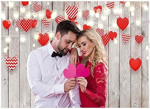 CYLYH 7x5ft Valentine's Day Wood Backdrops Valentine's Day Photography Backdrops Baby Shower Kid Birthday Party Decor Banner D519 in Saudi Arabia
