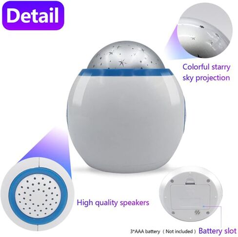 جهاز عرض LED على شكل نجمة، جهاز عرض ضوئي ليلي مرصع بالنجوم مع ساعة منبه LED، مصباح بروجيكتور يعمل بالبطارية مع موسيقى لغرفة النوم، المسرح المنزلي، فتاة صبي in Kuwait
