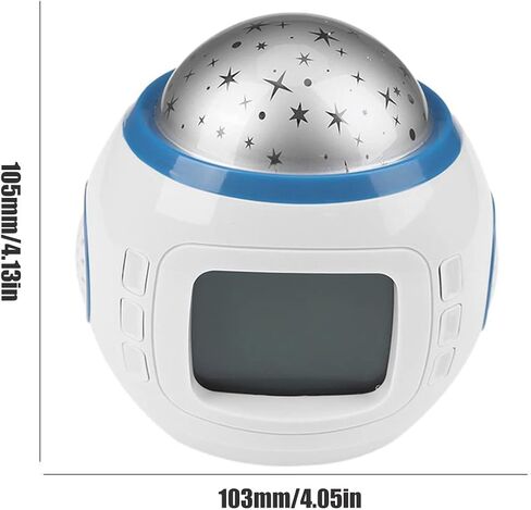 جهاز عرض LED على شكل نجمة، جهاز عرض ضوئي ليلي مرصع بالنجوم مع ساعة منبه LED، مصباح بروجيكتور يعمل بالبطارية مع موسيقى لغرفة النوم، المسرح المنزلي، فتاة صبي in Kuwait