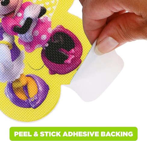 ملصقات ديزني ميني ماوس وديزي وفيجارو لاصقة غير قابلة للانزلاق لسلامة الاستحمام والاستحمام للأطفال، متعددة الألوان، 10 قطع in Kuwait