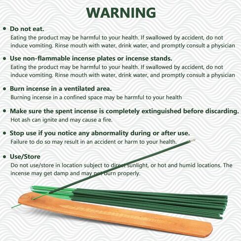 أعواد البخور عصا البخور السترونيلا أعواد عشب الليمون 120 عصا لكل صندوق للتخييم في الحديقة الخارجية بما في ذلك حامل للأم in Kuwait