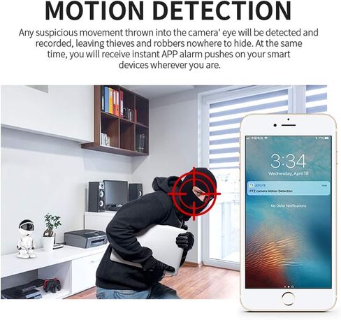 KuWFi سحابة أمن الوطن كاميرا IP روبوت ذكي تتبع السيارات كاميرا لاسلكية واي فاي مراقبة فيديو الطفل كاميرا مراقبة 1080P in Kuwait