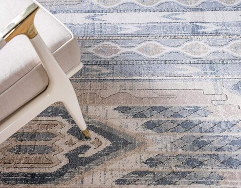 Rugs.com Oregon Collection Rug – 2' 2 x 3' Black and White Low-Pile Rug Perfect for Living Rooms, Large Dining Rooms, Open Floorplans in Saudi Arabia