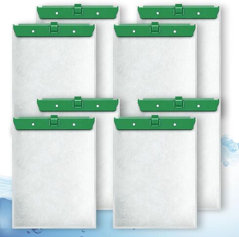 خرطوشة فلتر لحوض السمك متوسطة الحجم مكونة من 8 قطع من LeadCon متوافقة مع فلتر الطاقة الخارجي Tetra Whisper Bio-Bag 10i، IQ10، PF10، Fauna ReptoFilter 20 جالونًا من حوض السمك in Kuwait