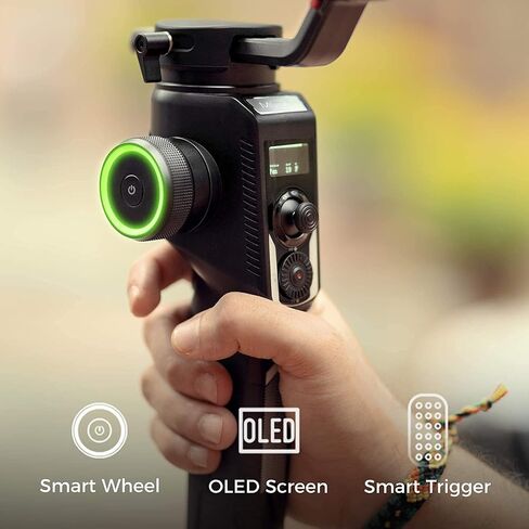 MOZA AirCross 2 Gimbal Stabilizer for DSLR Mirrorless Cameras, Payload up to 7.1 lbs with 12hours Runtime, Compatible with Sony Panasonic Leica Nikon Canon BMCC BMPCC etc in Saudi Arabia