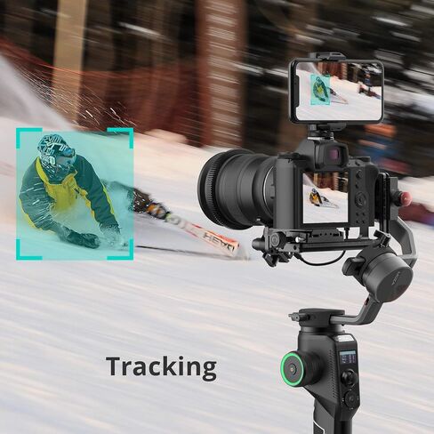 MOZA AirCross 2 Gimbal Stabilizer for DSLR Mirrorless Cameras, Payload up to 7.1 lbs with 12hours Runtime, Compatible with Sony Panasonic Leica Nikon Canon BMCC BMPCC etc in Saudi Arabia
