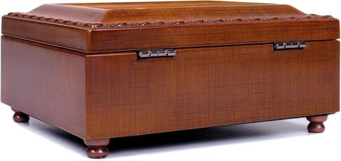 Cottage Garden Irish Road Petite Woodgrain Rope Trim Music Box Plays Irish Eyes in Saudi Arabia