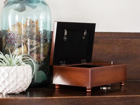 Cottage Garden Irish Road Petite Woodgrain Rope Trim Music Box Plays Irish Eyes in Saudi Arabia