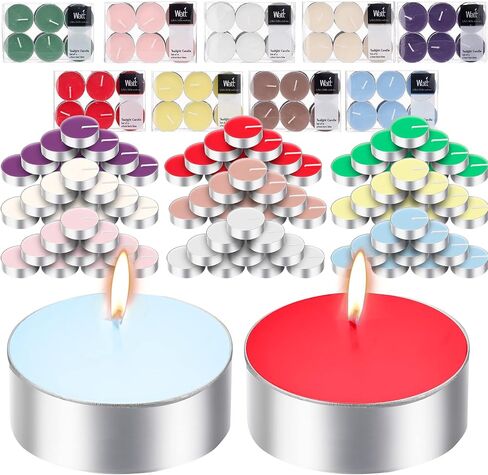 108 Pcs Scented Tea Lights Candles Variety Pack 9 Scents Mini Candles Set Small Scented Tealight Candles Bulk, Lavender Vanilla Cinnamon Rose Lemon Green Tea Cherry Blossom Ocean and Jasmine in Saudi Arabia