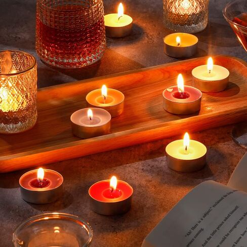 108 Pcs Scented Tea Lights Candles Variety Pack 9 Scents Mini Candles Set Small Scented Tealight Candles Bulk, Lavender Vanilla Cinnamon Rose Lemon Green Tea Cherry Blossom Ocean and Jasmine in Saudi Arabia