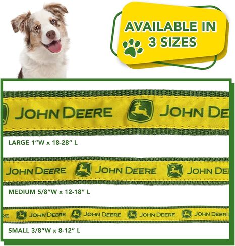 John Deere Large PET Collar for Dogs & Cats. A Licensed Dog Collar for The Construction, Tractors, John Deere Super Fan! Walk & Run with Your Dog/CAT in-Style with The Pets First John Deere Collars in Saudi Arabia
